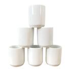 Jogo 6 copos 150ml - Kit Porcelana branca (3)