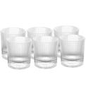 Jogo 6 Copos 300ml Para Whisky De Cristal Ecologico Lines