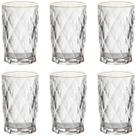 Jogo 6 Copos Altos Borda Dourada 350ml Diamond Clear Ke Home