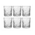 Jogo 6 Copos Baixo 310ml Em Vidro Grosso E Resistente Para Wisk e Bebidas