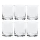 Jogo 6 Copos Baixo De Vidro Liso Para Água Whisky Drink 310ml Dia a Dia