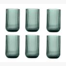 Jogo 6 Copos Cameratta Verde em Vidro 425ml L'hermitage
