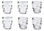 Jogo 6 Copos De Shot Caveira Skull P/ Dose Vodka Tequila