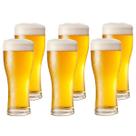 Jogo 6 Copos De Vidro Cristal Lager Munich Tulipa Chopp Cerveja 195ml