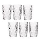 Jogo 6 Copos De Vidro Diamond Diamante Transparente Resistente 400ml Em Casa Tem Jogo 6 Copos De Vidro Diamond Diamante Transparente Resistente 400ml Em Casa Tem