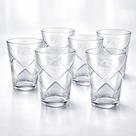 Jogo 6 Copos de Vidro Nadir Maracatu 265ml Água e Suco Pronta Entrega