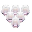 Jogo 6 Copos Diamond Em Vidro 320mL Furtacor Original, Tuut, Kit Conjunto Jogo 6 Copos Diamond Em Vidro 320mL Furtacor Original, Tuut, Kit Conjunto