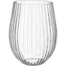 JOGO 6 COPOS HOME&CO VIDRO CANELADO 500ml 12x7x7cm TRANSPARENTE