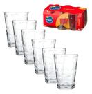 Jogo 6 Copos Laguna em Vidro 265ml Nadir