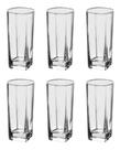 Jogo 6 Copos Quadrado Texas Vidro 320ml
