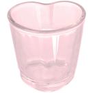 Jogo 6 copos shot Love Shot vidro cor rosa 45ml A5cm -Dynasty