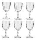 Jogo 6 Copos Taças Vidro Sorvete Suco 310ml