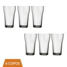 Jogo 6 Copos Vidro 200ml Boteco Chopp Transparente Nadir