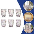 Jogo 6 Copos Vidro Diamond Rainbow 280ml