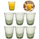 Jogo 6 Copos Vidro Premium Decorado Resistente
