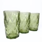 Jogo 6 Copos Vidro Stella 400ml Verde Vista Home