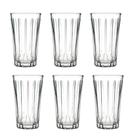 Jogo 6 Copos Vidro Transparente Suco Alto 340ml Pasabahce