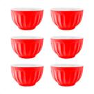 Jogo 6 Cumbucas De Porcelana Coloridas 480ml Sopas Petiscos