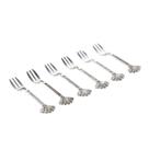 Jogo 6 Garfos De Zamac Para Bolo Silver Plated Pavão Lyor - L3138 - Lyor classic