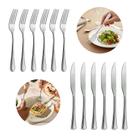 Jogo 6 Garfos e 6 Facas Aço Inox Cor Prata Linha Silver Em Casa Tem 21cm Jogo 6 Garfos e 6 Facas Aço Inox Cor Prata Linha Silver Em Casa Tem 21cm