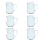 Jogo 6 Jarras 120ml Master Cheff p/ molhos, caldas, temperos - Kit Porcelana Branca