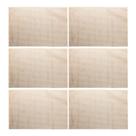 Jogo 6 Lugar Americano Retangular Mesa PVC Antiderrapante Flex Bege 45x30cm Lyor