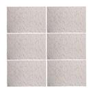 Jogo 6 Lugar Americano Retangular Mesa PVC Carpet Bege 45x30cm Lyor