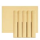 Jogo 6 Lugar Americano Retangular Mesa PVC Dourado Executivo 30x45cm Em Casa Tem Jogo 6 Lugar Americano Retangular Mesa PVC Dourado Executivo 30x45cm Em Casa Tem