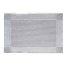 Jogo 6 lugar americano retangular prateado 45x30cm