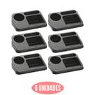 Jogo 6 Orgazinador Pia Preto Detergente Esponja Sabão UZ