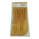 Jogo 6 pcs espatula de bamboo 14,8 x 2,3cm