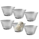 Jogo 6 Potes De Sobremesa Tigela Bowl Taça De Vidro 250ml