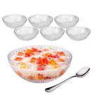 Jogo 6 Potes De Sobremesa Tigela Bowl Taça De Vidro 330ml