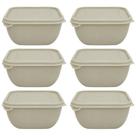 Jogo 6 Potes Organizadores Plástico 1,8L Com Tampa Para Alimentos Mantimentos E Utensílios Jogo 6 Potes Organizadores Plástico 1,8L Com Tampa Para Alimentos Mantimentos E Utensílios