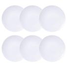 Jogo 6 Pratinhos de Pão Tramontina Branco em Porcelana 16cm Café da Manhã Lanche Sophia