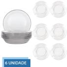 Jogo 6 Prato 19,6cm Redondo Fundo Para Sopa Refeição Duralex Jogo 6 Prato 19,6cm Redondo Fundo Para Sopa Refeição Duralex
