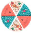 Jogo 6 Prato Formato Pizza Melamina Rígida Cozinha Atacado Jogo 6 Prato Formato Pizza Melamina Rígida Cozinha Atacado