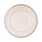 Jogo 6 Prato Raso De Jantar Cerâmica Linear Branco Premium 27cm Lyor