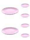 Jogo 6 pratos 19 cm para sobremesa de cerâmica Bergama Plum Wolff - 17530