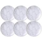 Jogo 6 Pratos de Sobremesa 19cm Tramontina Arbo em Porcelana Decorada Mesa Posta