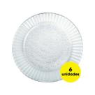 Jogo 6 Pratos De Vidro Raso Primavera 23cm Temperado Duralex