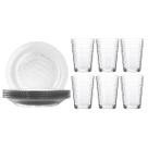Jogo 6 Pratos Fundo Primavera + 6 Copos Ginga 265ml Conjunto Jogo 6 Pratos Fundo Primavera + 6 Copos Ginga 265ml Conjunto