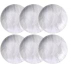 Jogo 6 Pratos Fundos em Porcelana 21cm Arbo Tramontina 680ml Servir Sopa Caldos Massas