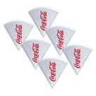 Jogo 6 Pratos Pizza Coca Cola De Melamina 22cm - Branco Jogo 6 Pratos Pizza Coca Cola De Melamina 22cm - Branco