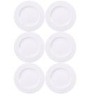 Jogo 6 Pratos Rasos de Jantar em Porcelana 27cm Tramontina Ingrid Cozinha Servir Entradas Mesa Posta
