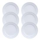 Jogo 6 Pratos Sobremesa Lanche Tassel Porcelana Germer Jogo 6 Pratos Sobremesa Lanche Tassel Porcelana Germer