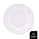 Jogo 6 Pratos Sobremesa Melamina Basic Branco Lyor 18cm Jogo 6 Pratos Sobremesa Melamina Basic Branco Lyor 18cm