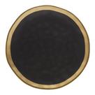 Jogo 6 Pratos Sobremesa Preto Dourado Dubai 21cm Wolff