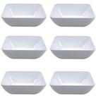 Jogo 6 Saladeiras Pote Bowl em Melamina Tigela 15cm Branca
