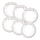 Jogo 6 Sousplats de Cristal Renaissance Lyor 31,5cm